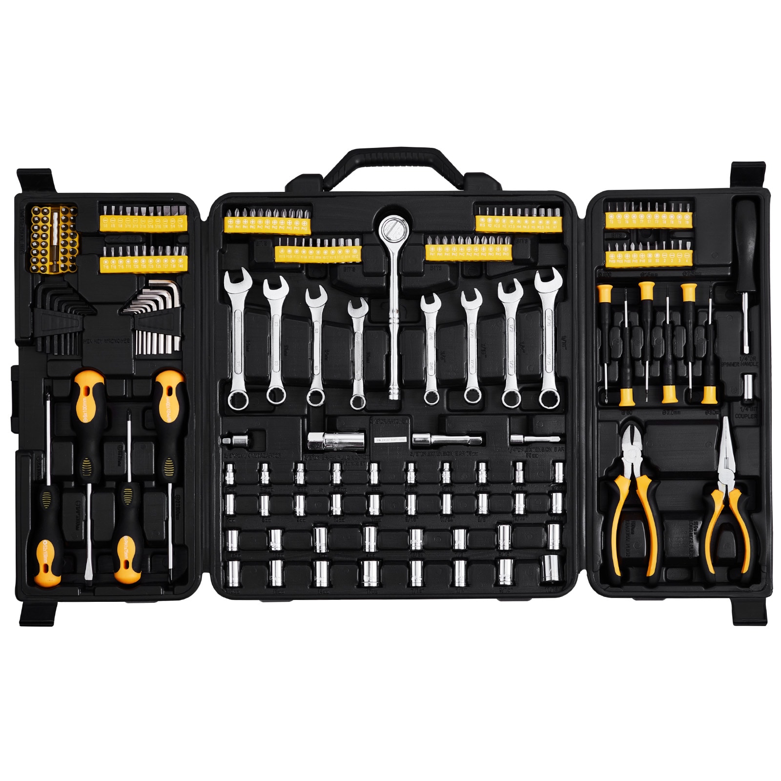 Comprehensive Mechanics Tool Set 221-piece Socket And Wrench Kit_voghion.com